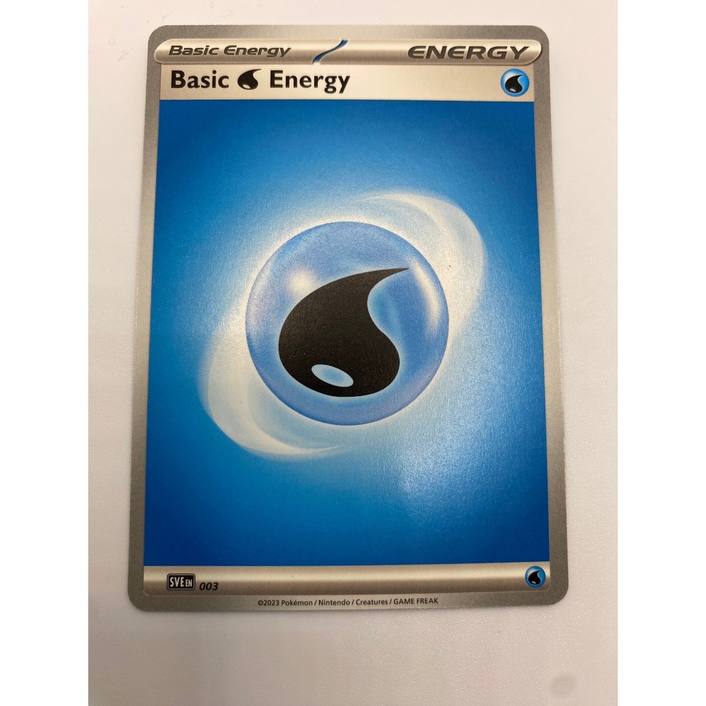 Pokemon Basic Water Energy Blue SVE 003 Scarlet & Violet 2023 Collectible Gaming